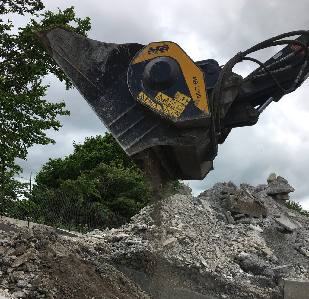 Crushing bucket provides Inverurie firm with new revenue stream