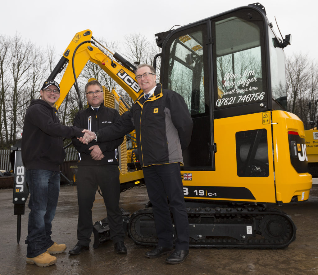 Mini excavator user is picture perfect with JCB