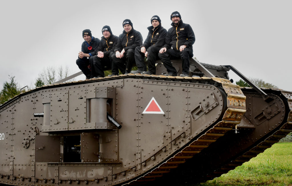 JCB team helps create WW1 tank tribute