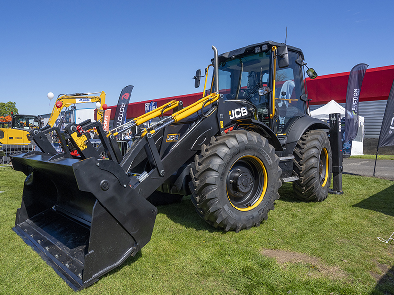 JCB backhoe at ScotPlant