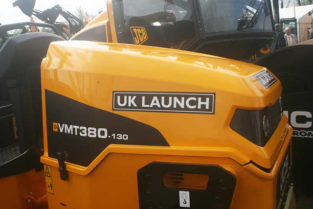 ON A ROLL: The new Vibromax compactor made its first UK appearance.