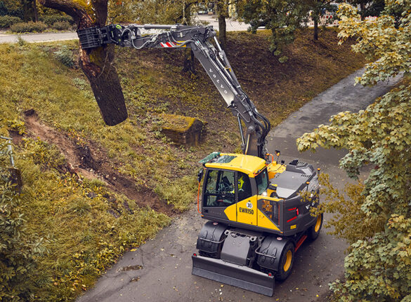 Volvo wheeled excavator