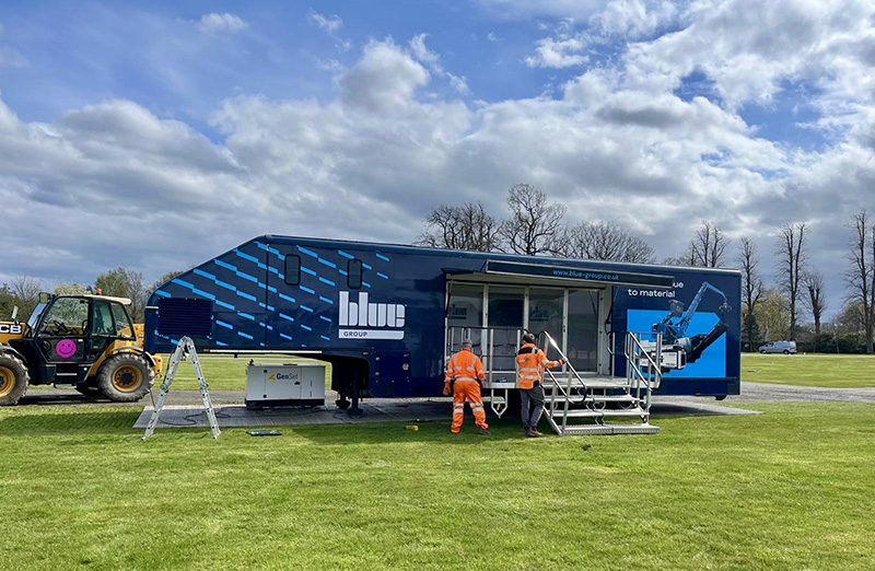 BLUE exhibition stand