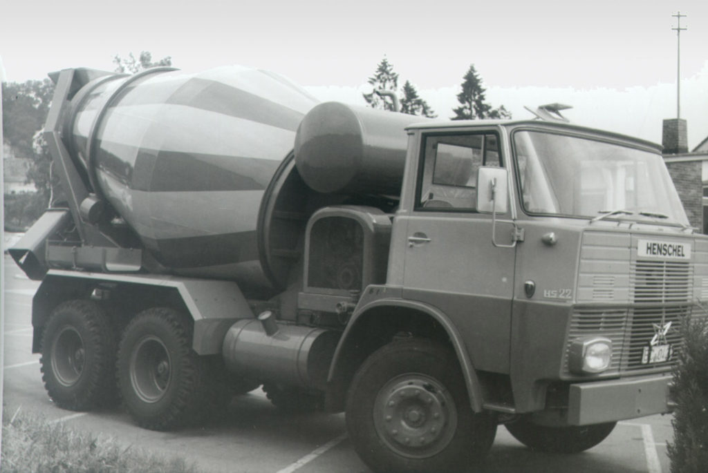 Liebherr’s first truck mixer in 1967